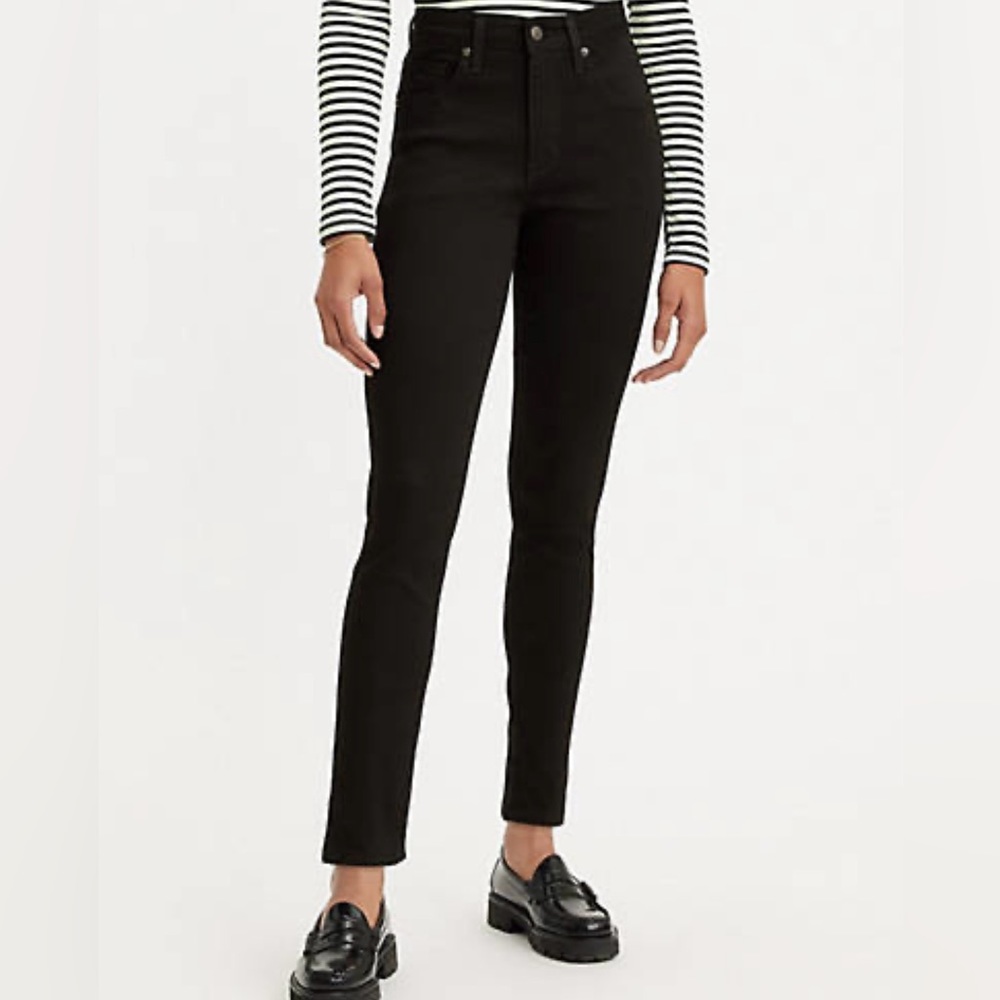 721 high rise skinny black Levi’s jeans size 24